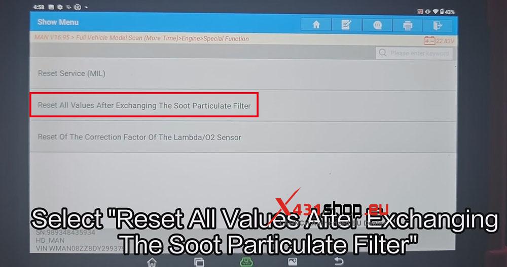 LAUNCH X431 PAD V ELITE MAN TGM Truck PDF Value Reset (6)