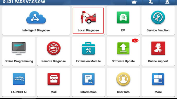 LAUNCH X431 PAD V Programming Ford Fuel Fired Booster Heater (1)