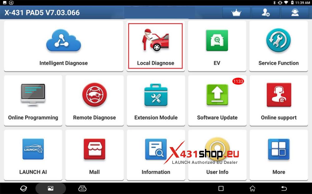 LAUNCH X431 PAD V Programming Ford Fuel Fired Booster Heater (1)