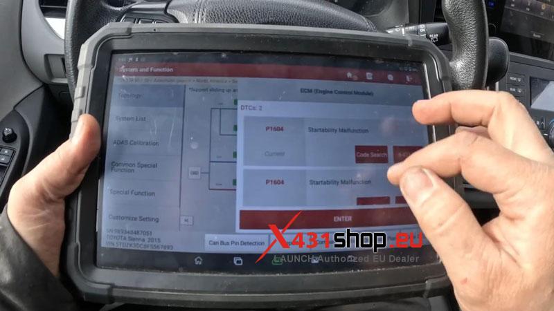 fix toyota sienna crank no start with launch x431 pro3s elite 4