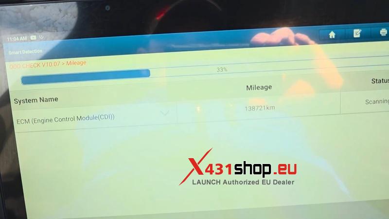 how to check benz w213 real mileage by launch x431 pad7 5