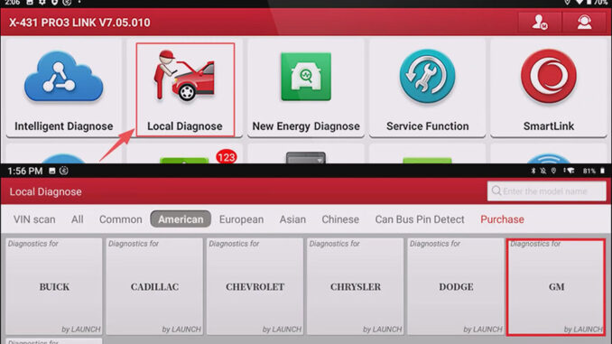 LAUNCH X431 Tool Fuel Pump Power Control Module Reset on GM Suburban (1)