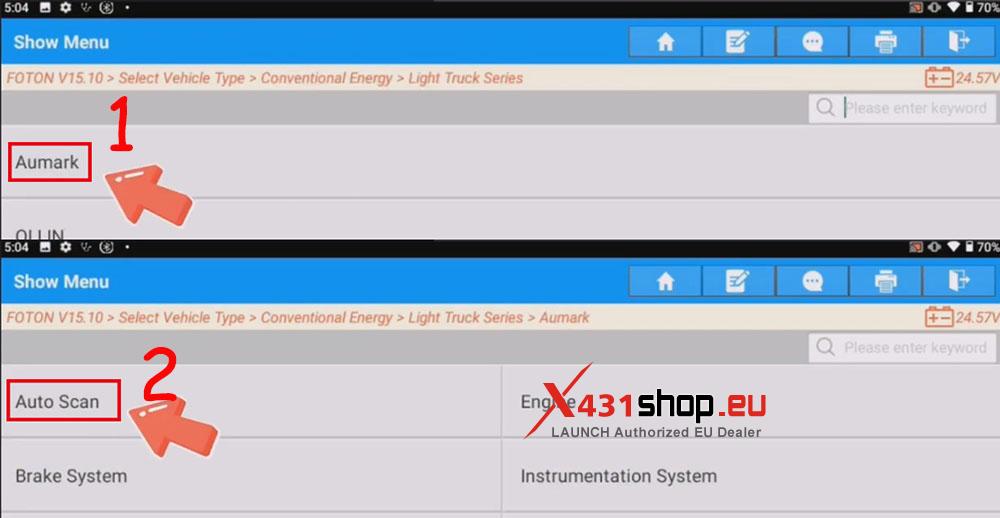 LAUNCH X431 V+(PRO3) HD Cutout Cylinder Test on Foton Pilot (3)