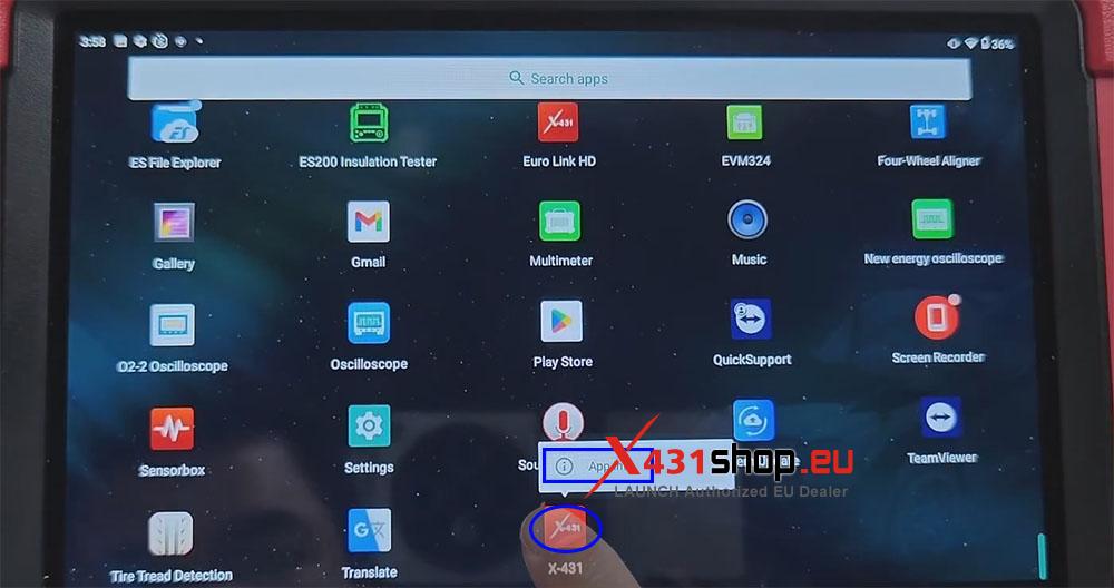 How to reinstall LAUNCH X431 diagnostic software X 431 APP (1)