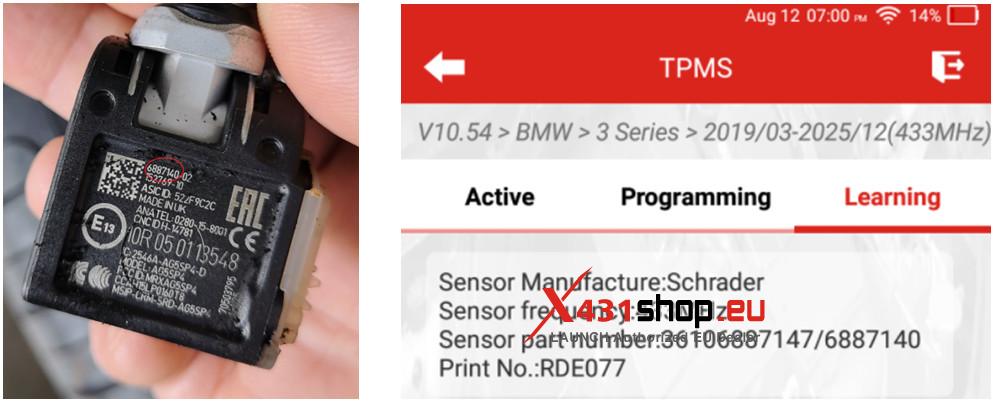 LAUNCH CRT5011 V2 Tire Pressure Learning on 2019 BMW 730Li (4) LAUNCH CRT5011 V2 Tire Pressure Learning on 2019 BMW 730Li (4)