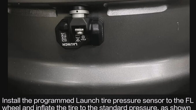 LAUNCH CRT5011 V2 Tire Pressure Learning on 2019 BMW 730Li (7)