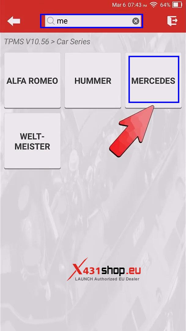 LAUNCH CRT5011 V2 Replace Tire Pressure Sensor on Benz C260L (1)
