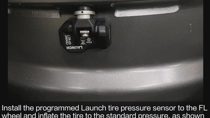 LAUNCH CRT5011 V2 Replace Tire Pressure Sensor on Benz C260L (6)