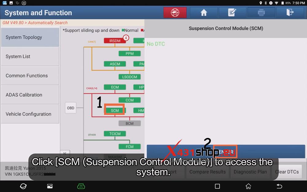 LAUNCH X431 PAD Suspension Height Sensor Reset for GMC Yukon (4) LAUNCH X431 PAD Suspension Height Sensor Reset for GMC Yukon (4)