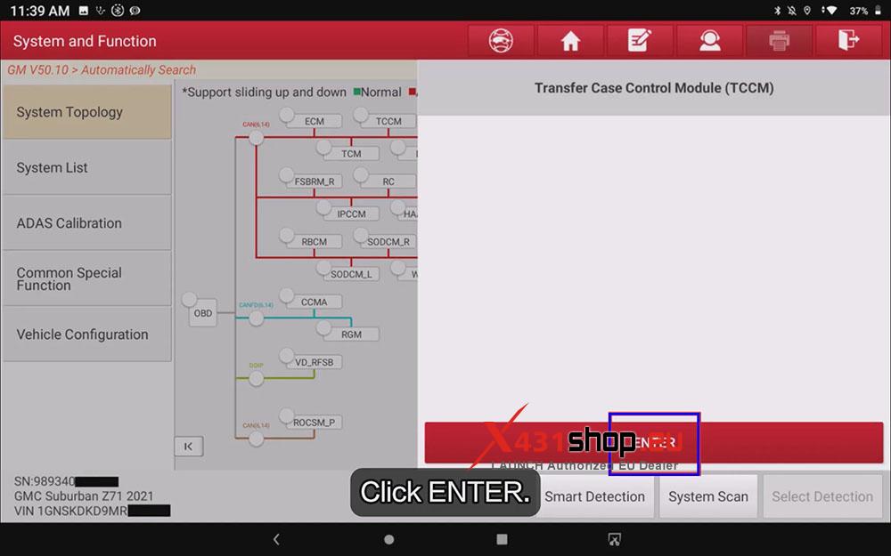 LAUNCH X431 PRO3 V+ ELITE Reset GM Car Clutch Overtemp Counter (4)