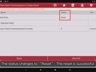 LAUNCH X431 PRO3 V+ ELITE Reset GM Car Clutch Overtemp Counter (9)
