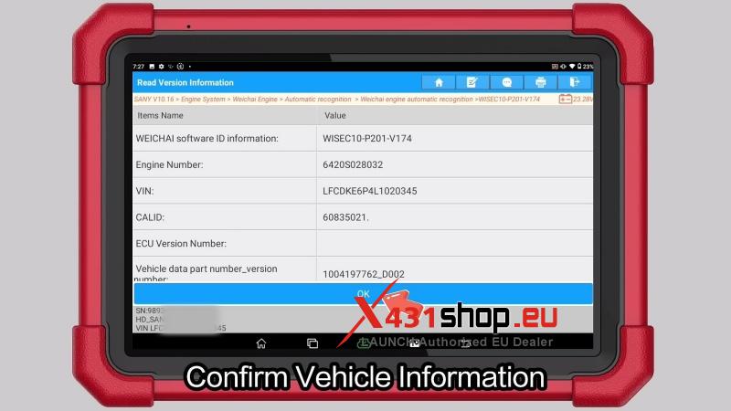 how to do a c relay actuator test on 2020 sany c8 with launch x431 pad5 4