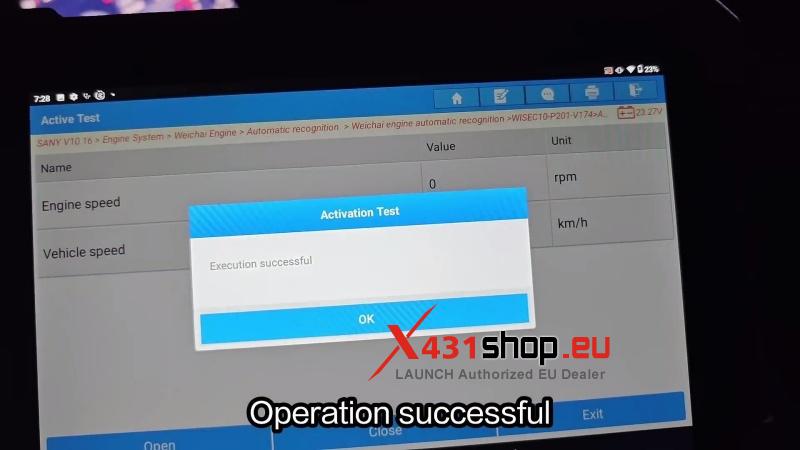 how to do a c relay actuator test on 2020 sany c8 with launch x431 pad5 8
