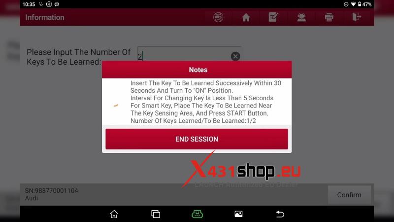 how to program audi a4 keys with launch x431 immo plus immo elite 10
