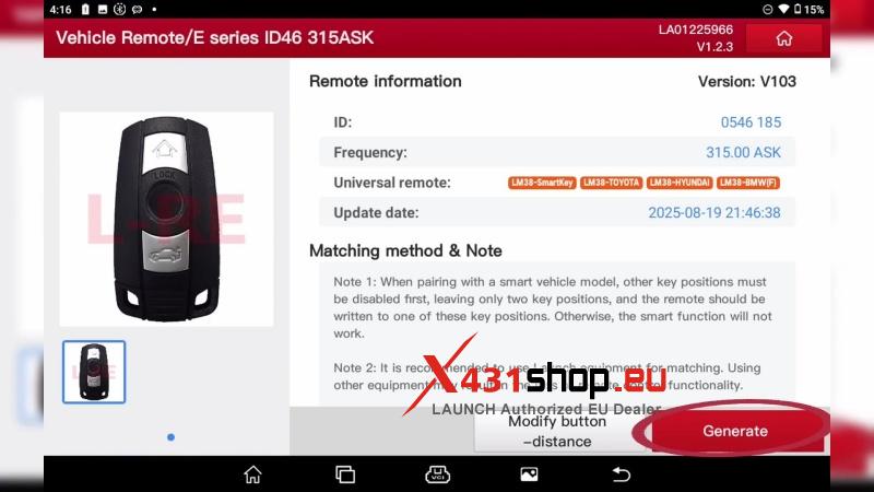 launch x431 immo elite plus guide adding a new bmw cas3 key 1