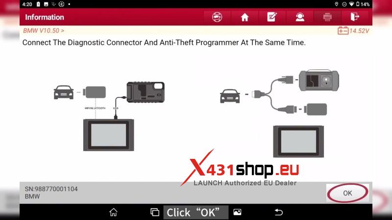 launch x431 immo elite plus guide adding a new bmw cas3 key 4