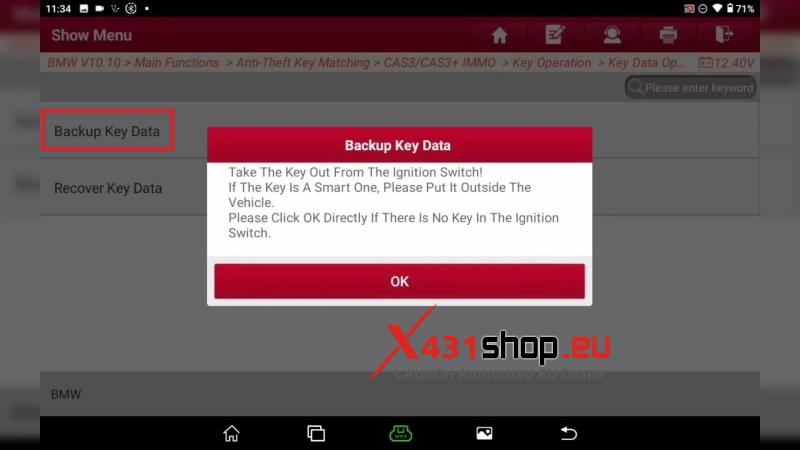 launch x431 immo elite plus guide adding a new bmw cas3 key 5