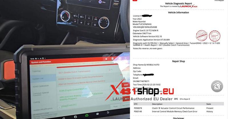 launch x431 pro3s elite review fixed hyundai tucson p090b78 dct 2