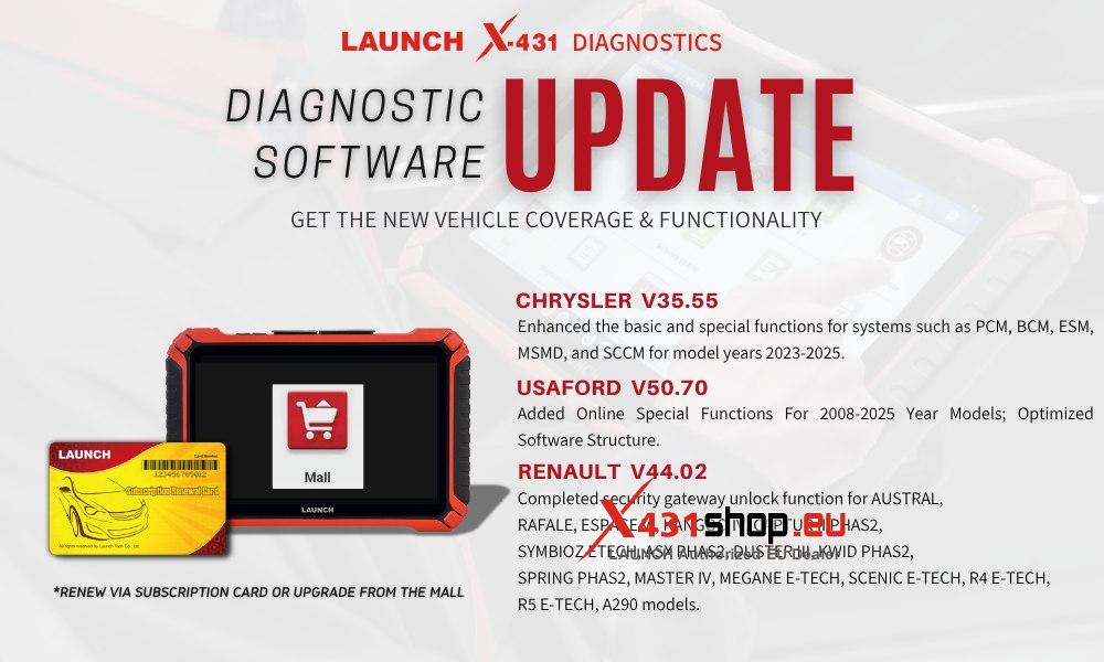 LAUNCH X431 Diagnostic Software Upgrade May 14 2026 LAUNCH X431 Diagnostic Software Upgrade May14 2026