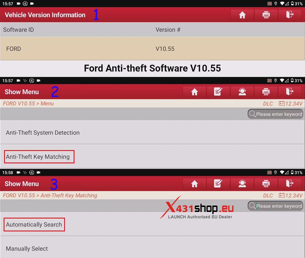 LAUNCH X431 IMMO PLUS Ford Edge Key Programming (4)