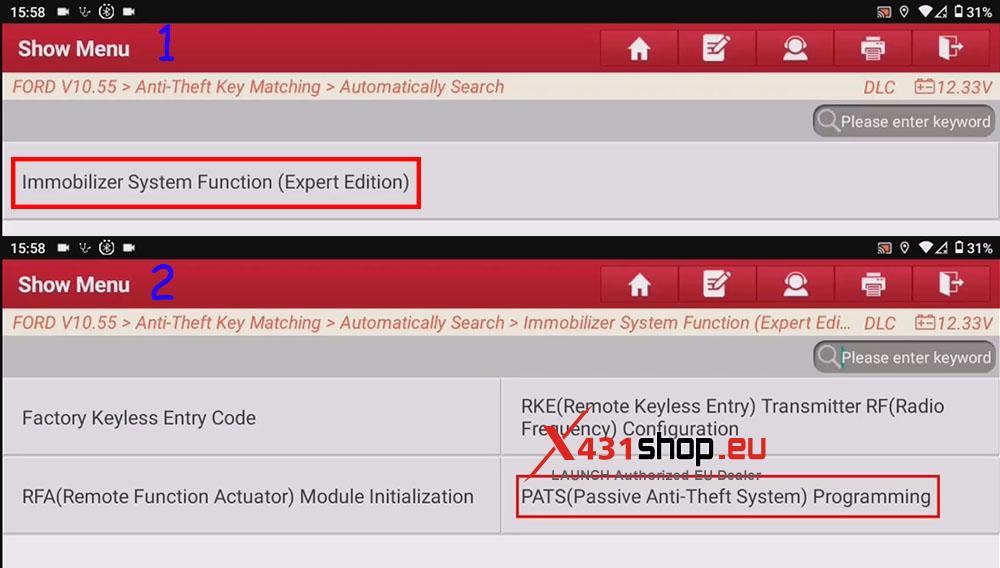 LAUNCH X431 IMMO PLUS Ford Edge Key Programming (5)