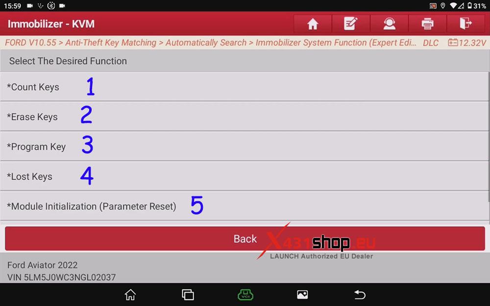 LAUNCH X431 IMMO PLUS Ford Edge Key Programming (6)