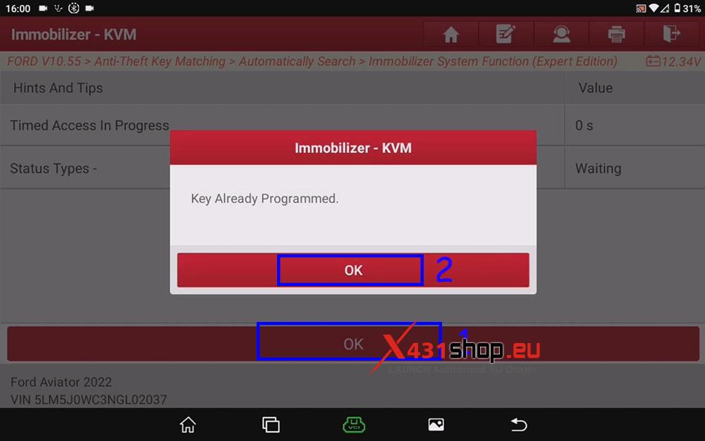 LAUNCH X431 IMMO PLUS Ford Edge Key Programming (7)