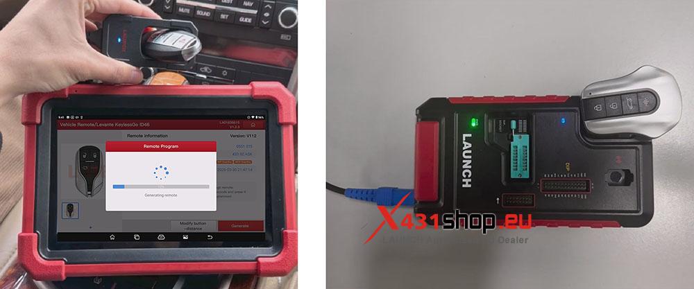 LAUNCH X431 IMMO Tool KeylessGo Programming on Maserati (3)