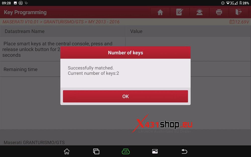 LAUNCH X431 IMMO Tool KeylessGo Programming on Maserati (8)