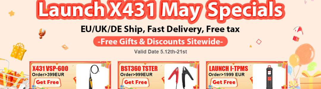 LAUNCH X431 May Specials banner