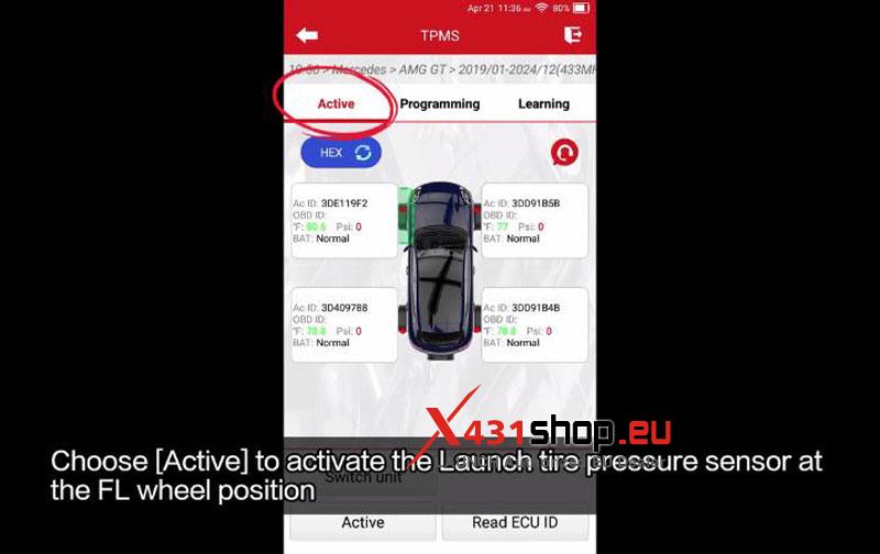 how to fix 2023 benz amg gt tpms failure with launch creader 5011 v2 6