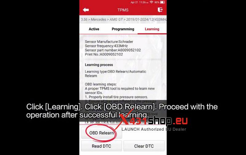 how to fix 2023 benz amg gt tpms failure with launch creader 5011 v2 7