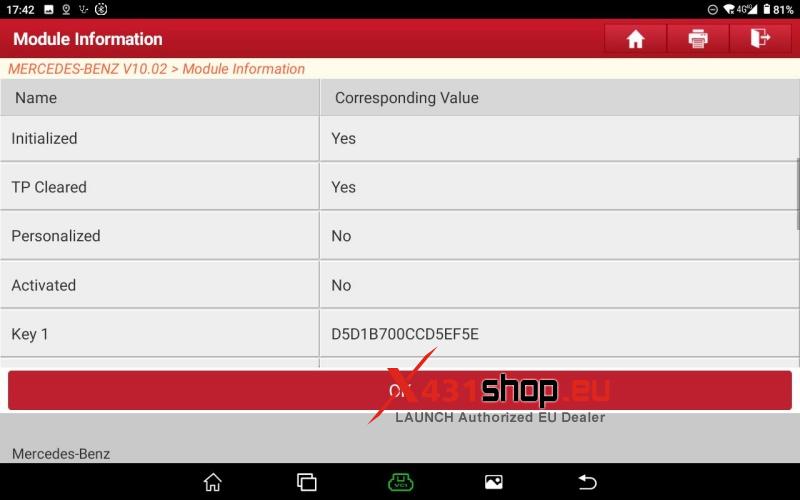 how to reset mercedes benz vgs3 nag2 tcu with launch x431 pro5 13