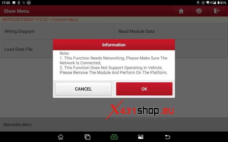 how to reset mercedes benz vgs3 nag2 tcu with launch x431 pro5 8
