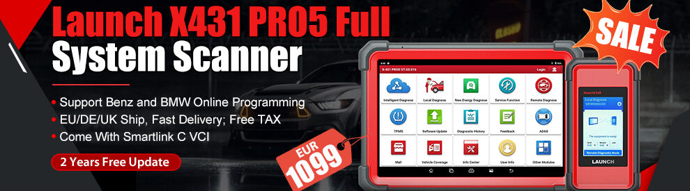launch x431 pro5 banner 1099 eur