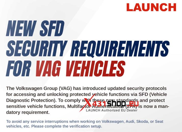 LAUNCH X431 Guide VAG SFD Multifactor Authentication Setup (1) LAUNCH X431 Guide VAG SFD Multifactor Authentication Setup (1)