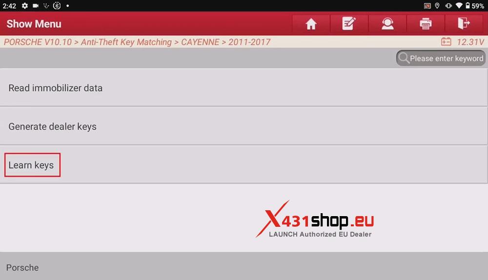 LAUNCH X431 IMMO PLUS Add Smart Keys for Porsche Macan (11)
