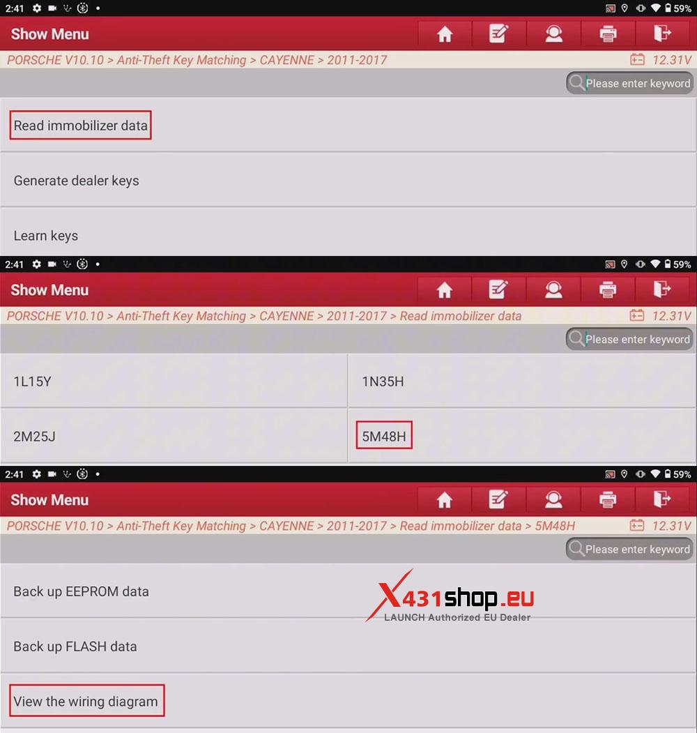 LAUNCH X431 IMMO PLUS Add Smart Keys for Porsche Macan (3)