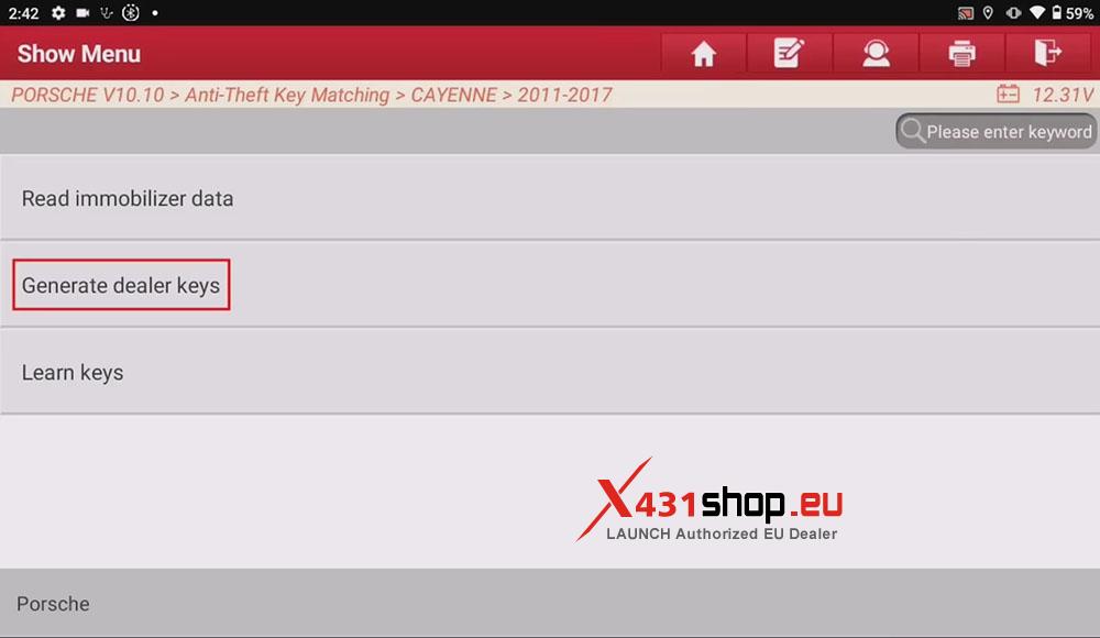 LAUNCH X431 IMMO PLUS Add Smart Keys for Porsche Macan (7)