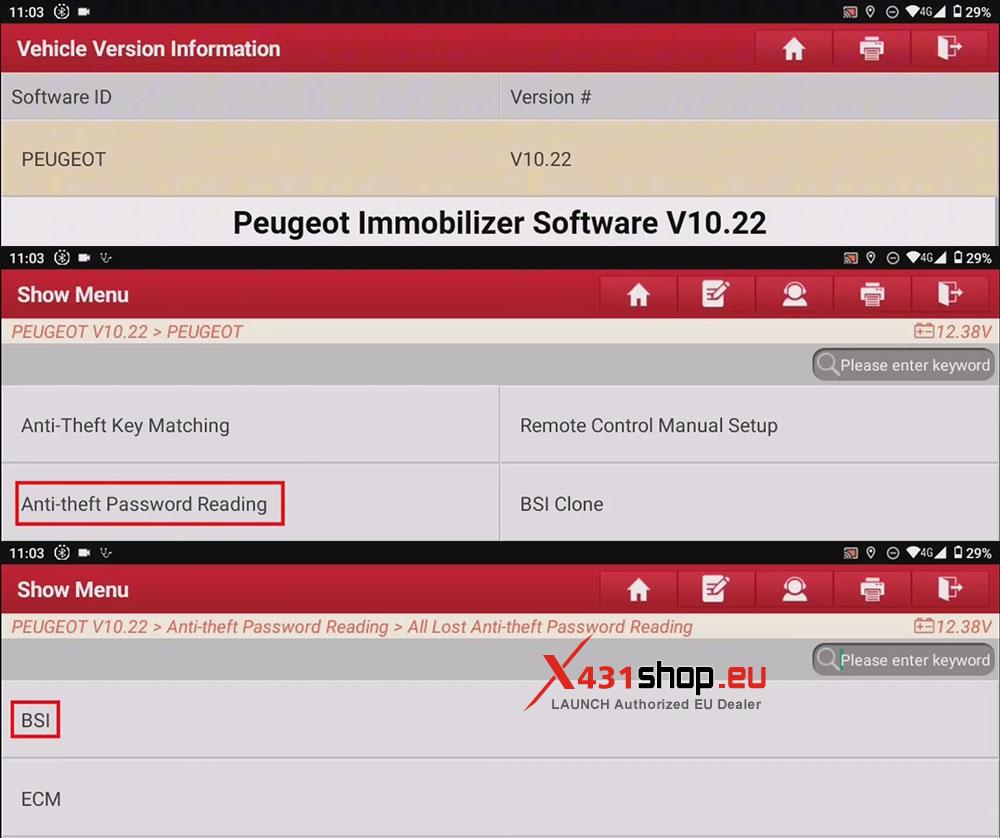 LAUNCH X431 IMMO PLUS Key Matching for Peugeot 3008 (4)