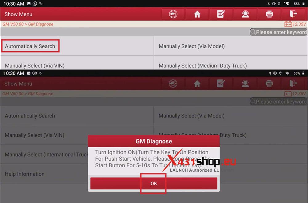 LAUNCH X431 Tool Clear Remote StartStop Logs on Suburban (2)
