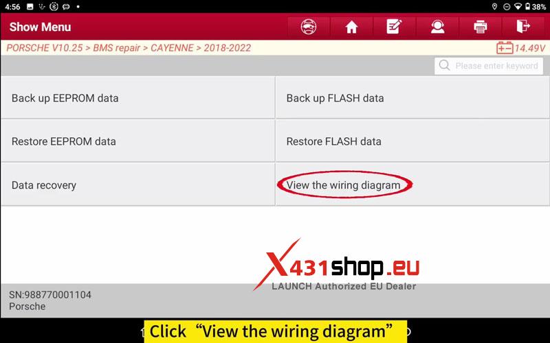 how to fix porsche cayenne bms failure with launch x431 immo plus 4