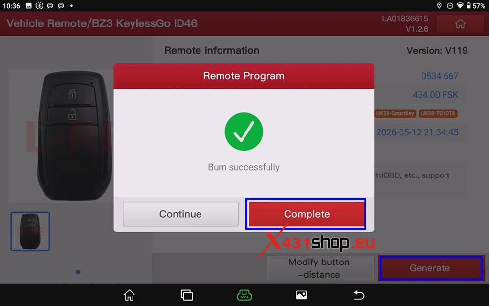 LAUNCH X431 IMMO PLUS Add Keys for 2023 Toyota Venza (3) LAUNCH X431 IMMO PLUS Add Keys for 2023 Toyota Venza (3)