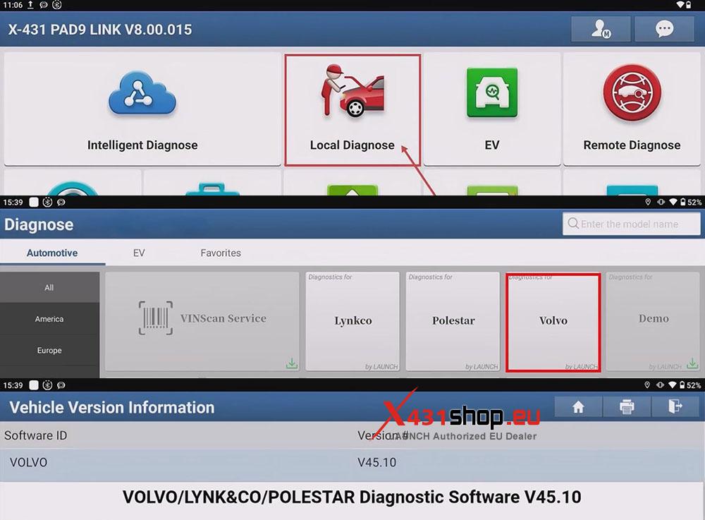 LAUNCH X431 PAD Reset VOLVO XC40 Software After TCAM Backup Battery Change (1)