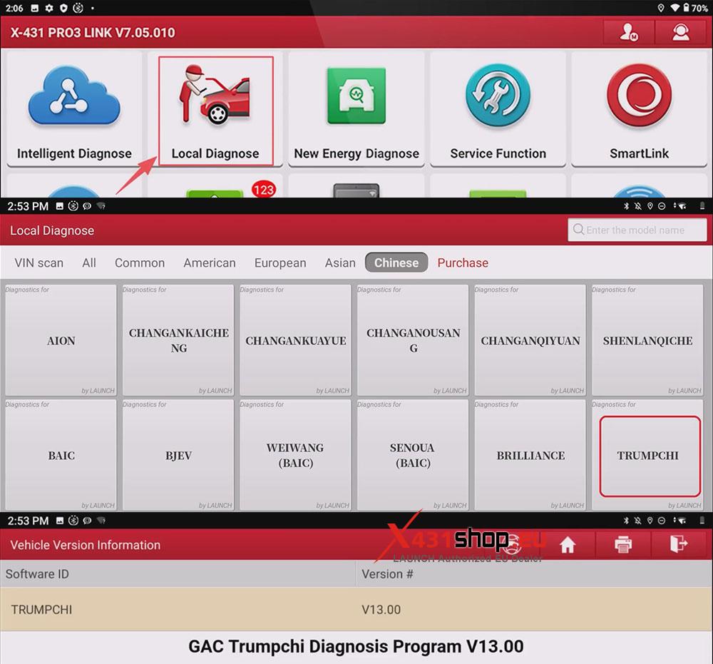 LAUNCH X431 Tool TPMS Calibration on Trumpchi GS4 PLUS (1)
