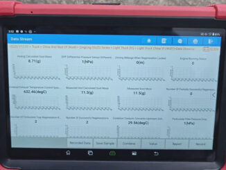 LAUNCH X431 Tool Read Data Stream & DTCs on Isuzu Light Truck (9)