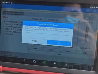 LAUNCH X431 Truck Tool Writes Injector Codes on DF Truck (6)