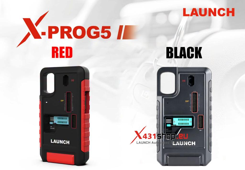 LAUNCH X431 XPROG5 Black Version vs. Red Version