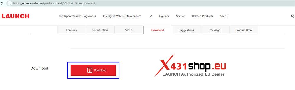 LAUNCH X431 XPROG5 PC software download and activate (2)