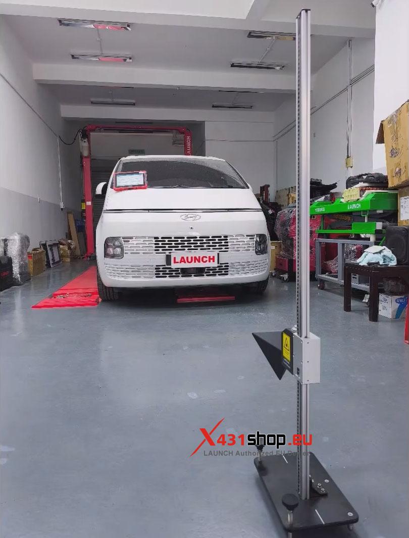 LAUNCH X431 PAD Front Radar Sensor ADAS Calibration on Hyundai Staria (11)